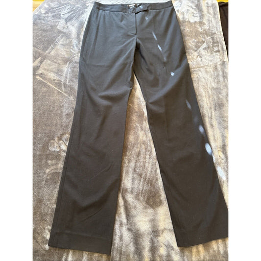 *VINTAGE* DKNY Women's Black Pants SIZE 10 Y2K Straight Leg