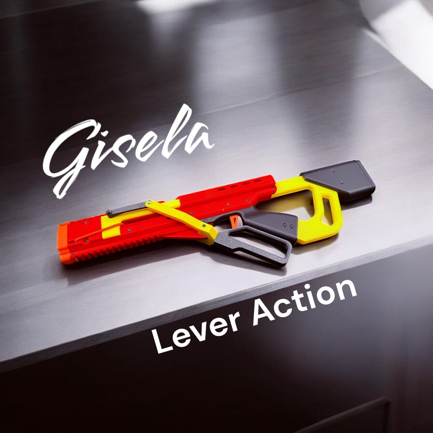 Gisela Lever-Action Single Shot Blaster by Leedle Dynamics – High-Speed